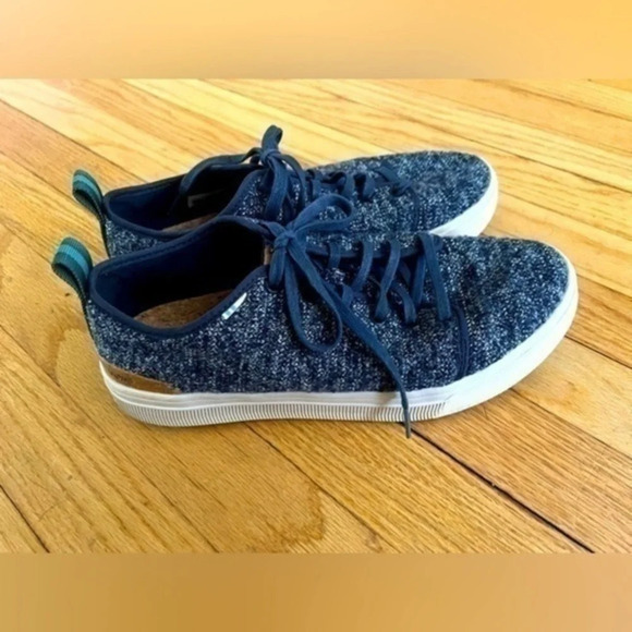 Toms Other - Men's TRVL Travel Lite Low Birch Canvas Shoes Navy Melange